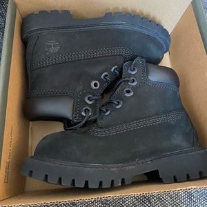 Black Timberland Boots for Toddler